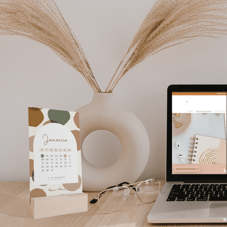 Calendários de Mesa - Paper Alma