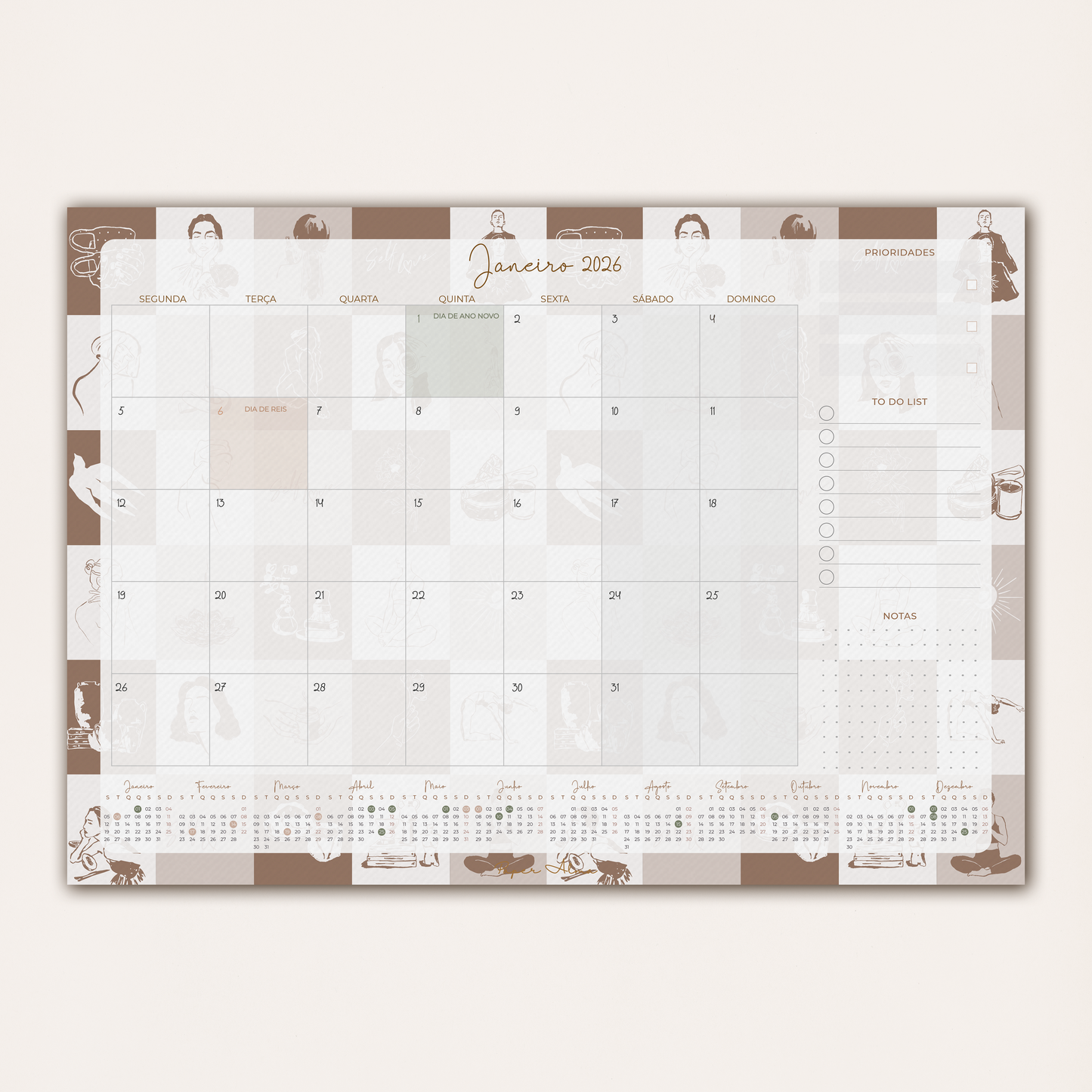 Planner Mensal 2026 | Selfcare