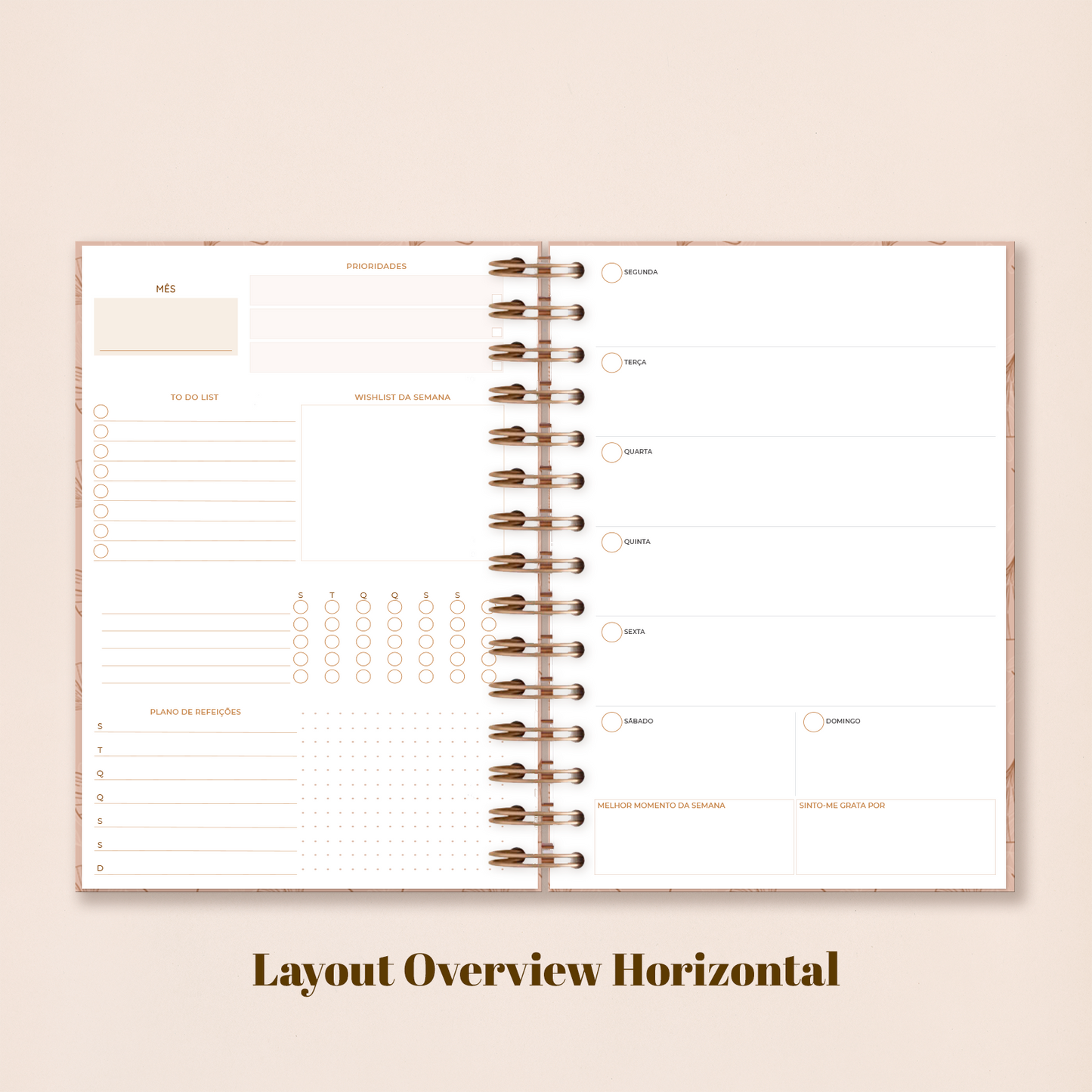 Agenda Semanal Não Datada | Magnolia