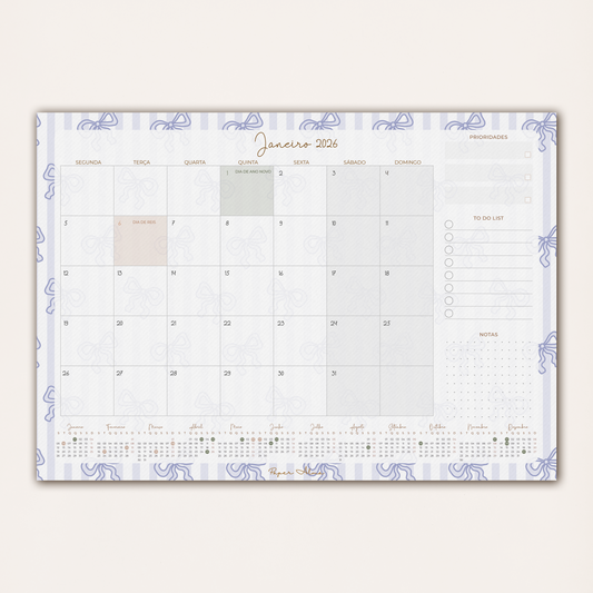 Planner Mensal 2026 | Coquette