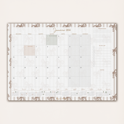Planner Mensal 2026 | Coquette