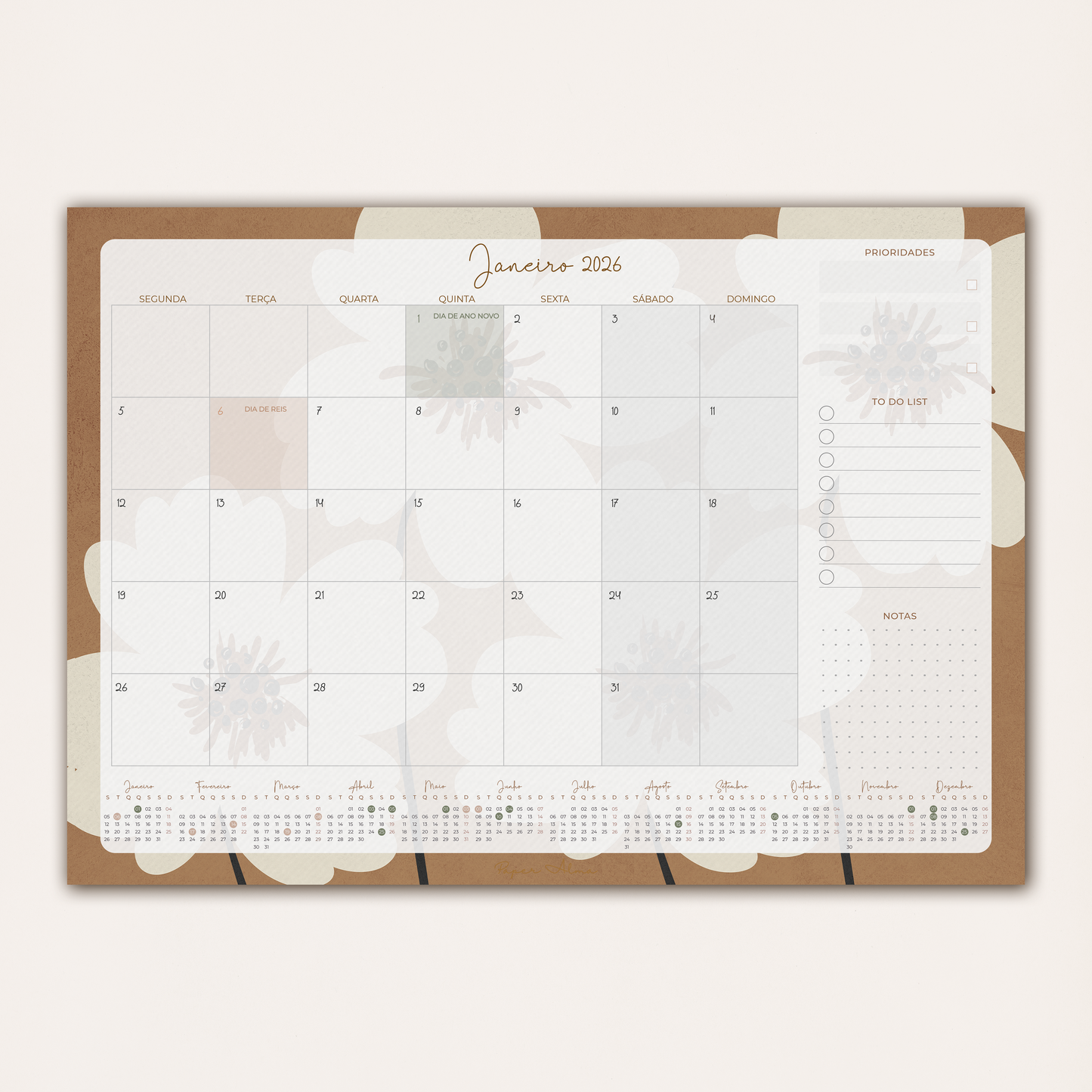 Planner Mensal 2026 | Bloom