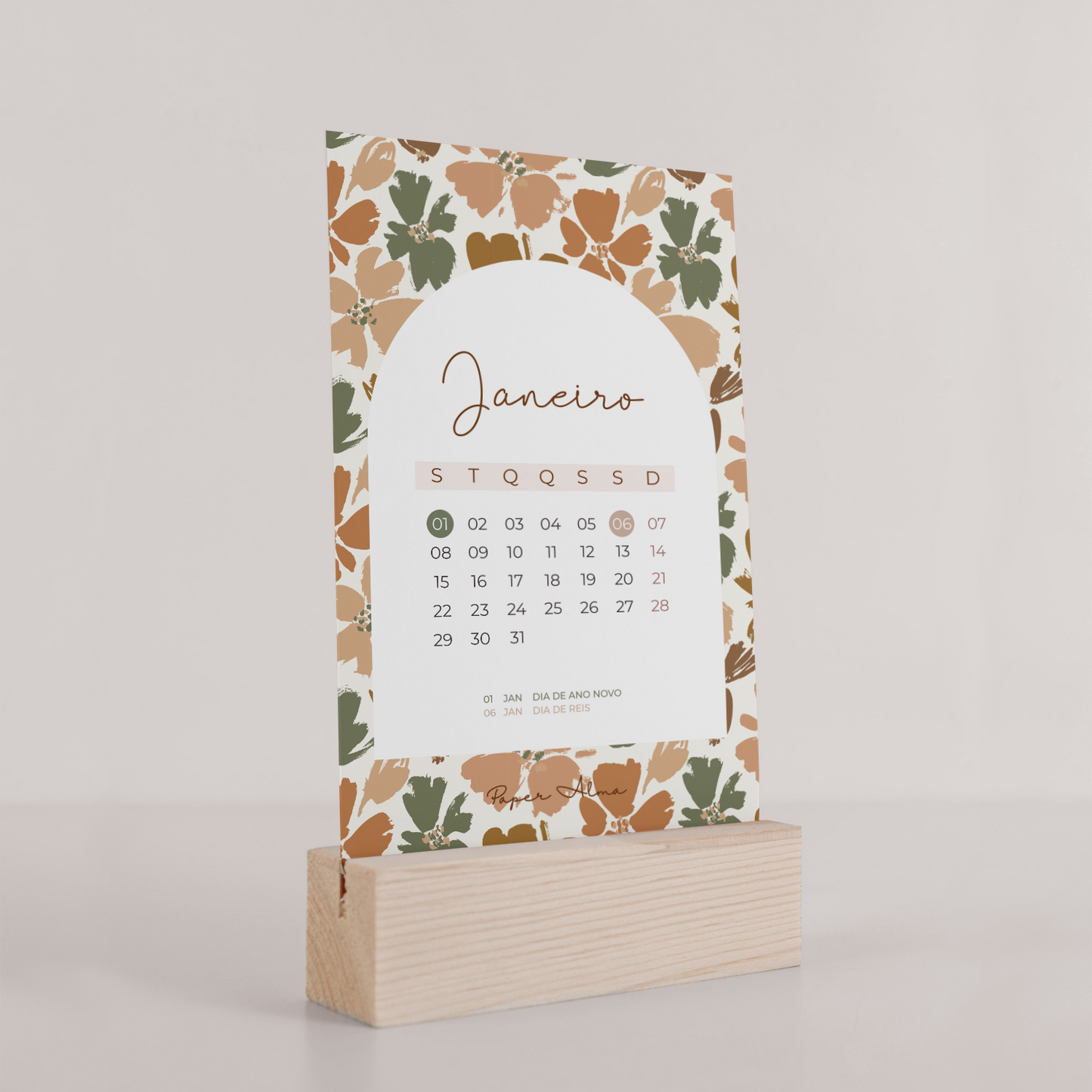 Calendário de Mesa 2024 | Botanical