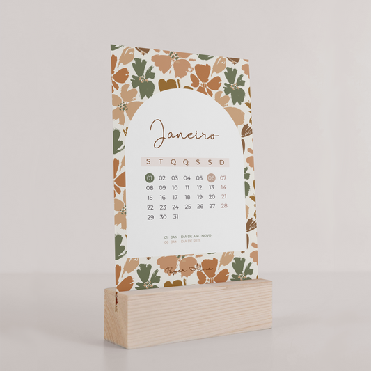 Calendário de Mesa 2024 | Botanical