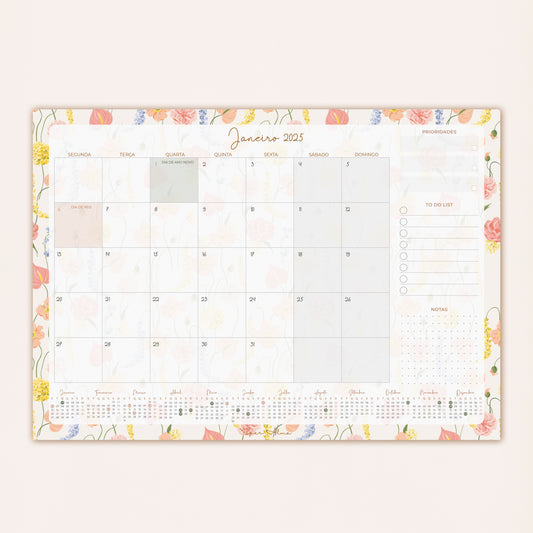 Planner Mensal 2025 | Flower Dream