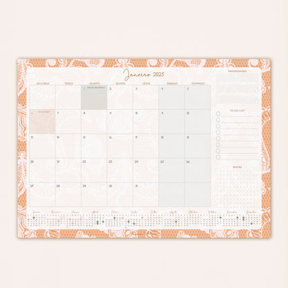 Planner Mensal 2025 | Lace