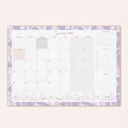 Planner Mensal 2025 | Lace