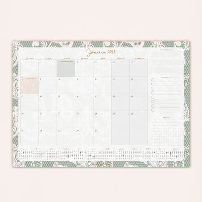 Planner Mensal 2025 | Lace