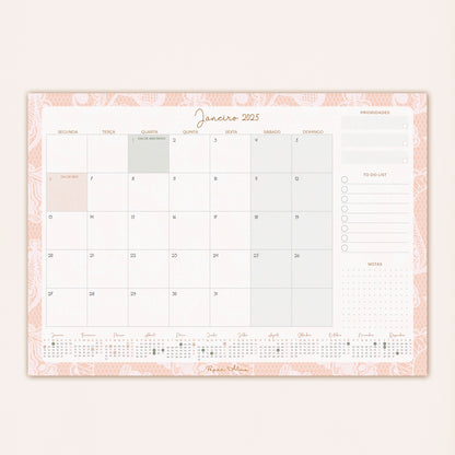 Planner Mensal 2025 | Lace