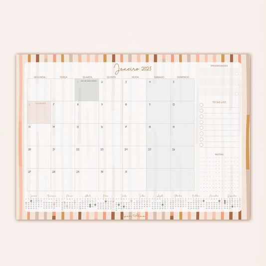 Planner Mensal 2025 | Stripes