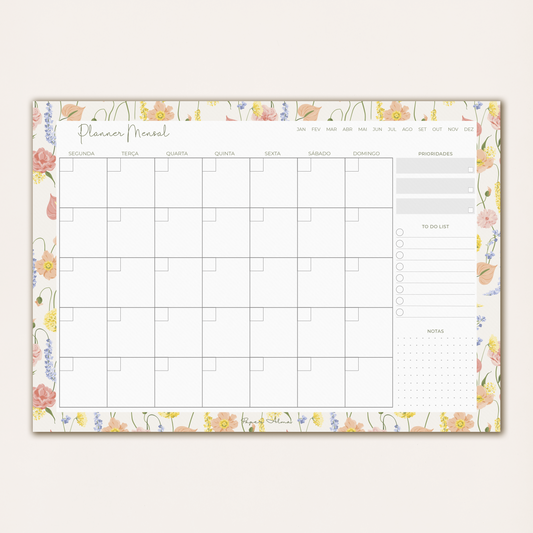 Planner Mensal | Flower Bloom