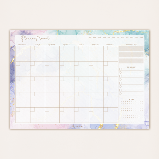 Planner Mensal | Glitter