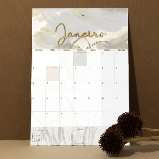 Calendário 2026 | Dried