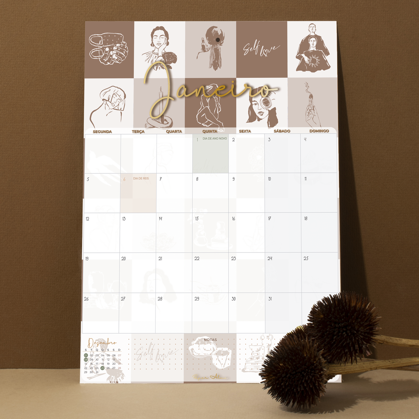 Calendário 2026 | Selfcare