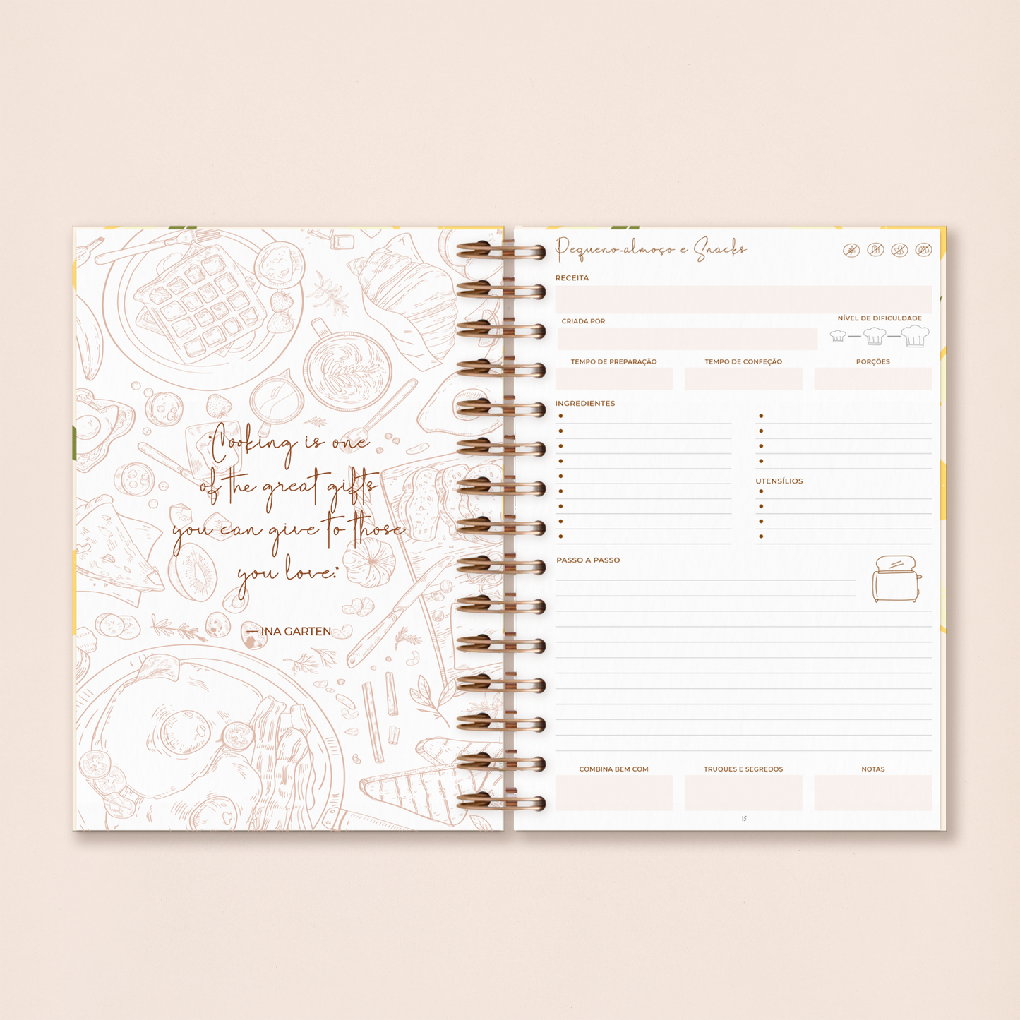 Caderno de Receitas | Peach