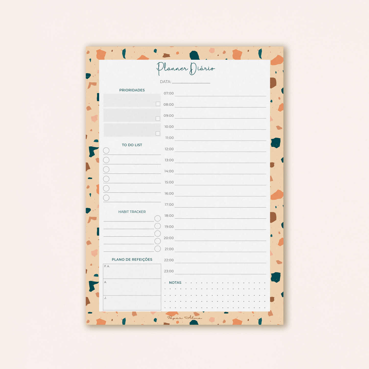 Planner Diário | Terrazzo