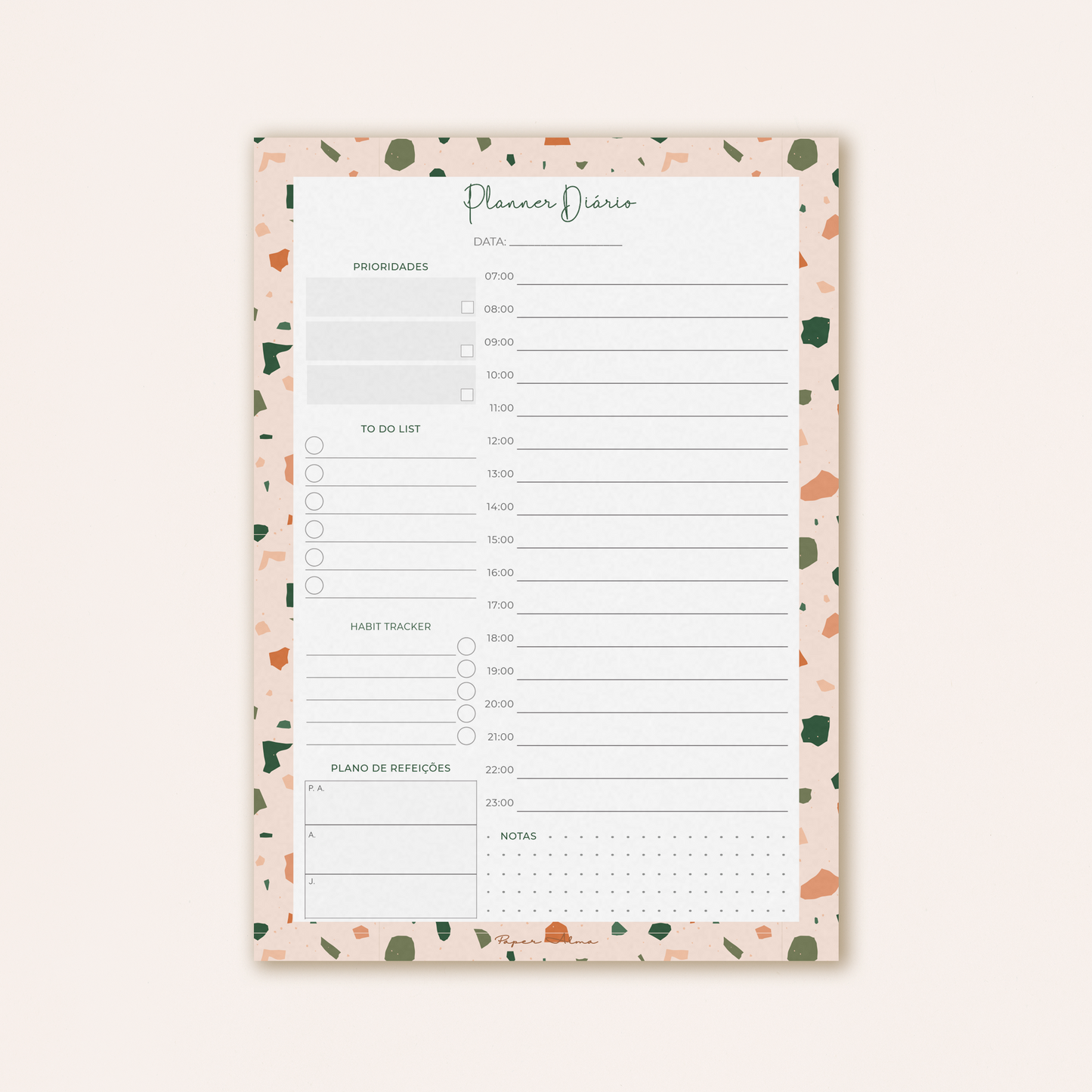 Planner Diário | Terrazzo