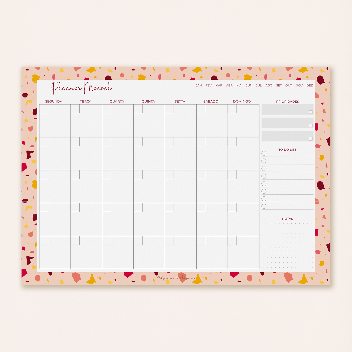 Planner Mensal | Terrazzo