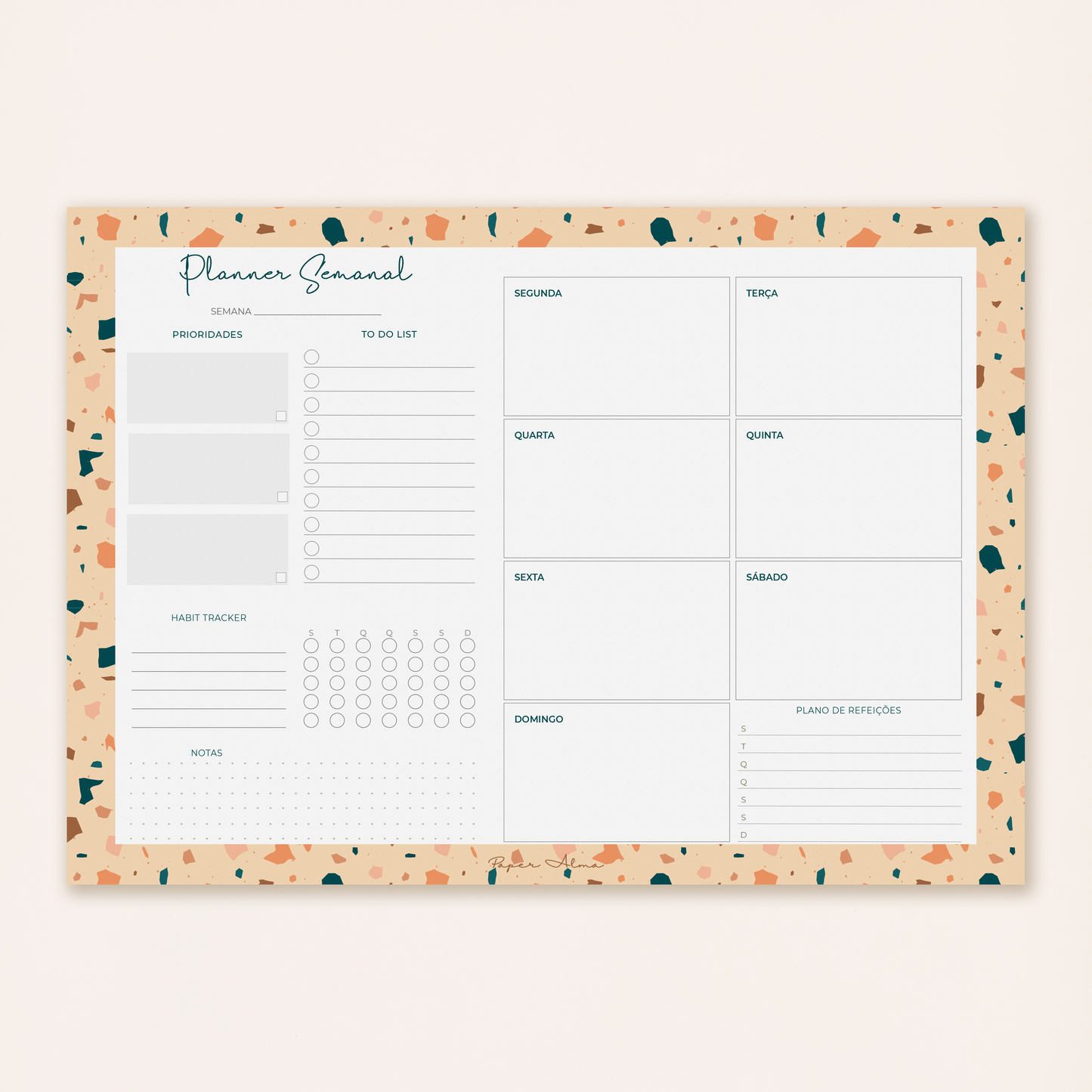 Planner Semanal | Terrazzo