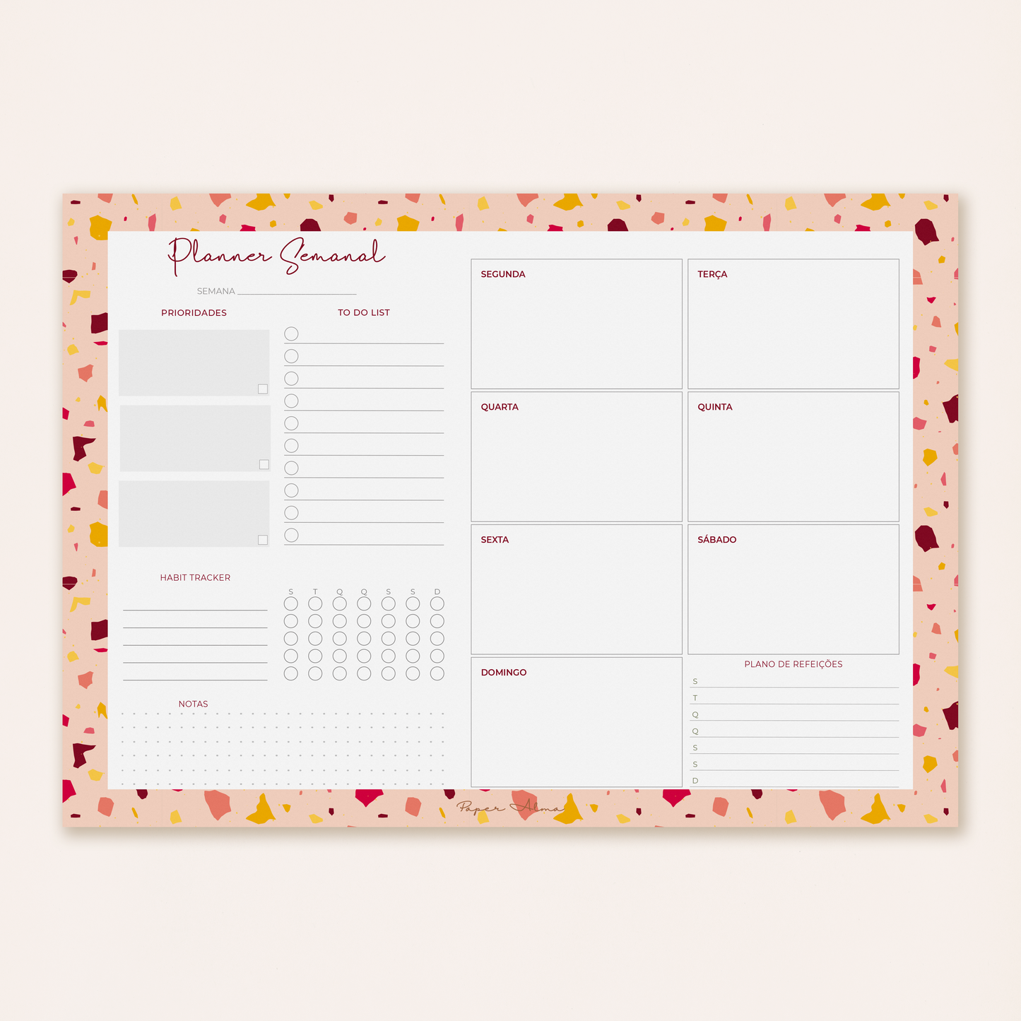 Planner Semanal | Terrazzo