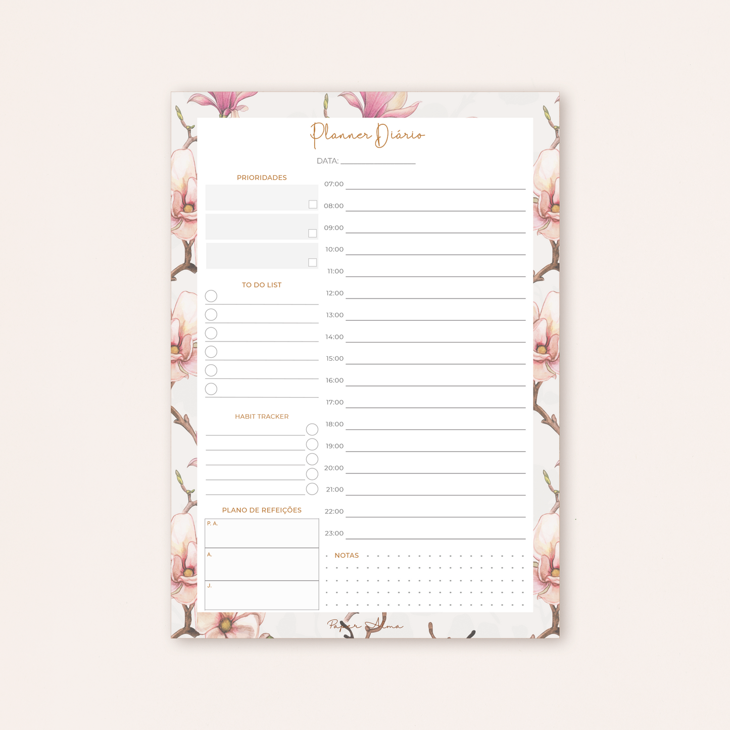 Planner Diário | Magnolia